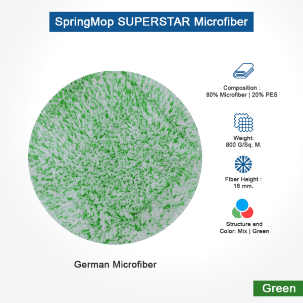 SpringMop Superstar Microfiber Green