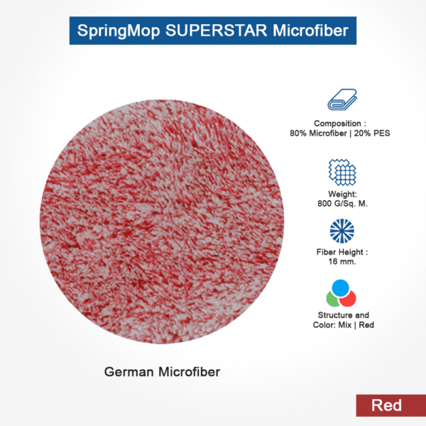 SpringMop Superstar Microfiber Red