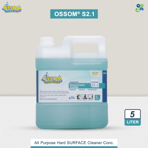 General Purpose Cleaner Conc. Ossom S2.1 5Ltrs Pack by Global Enterprises