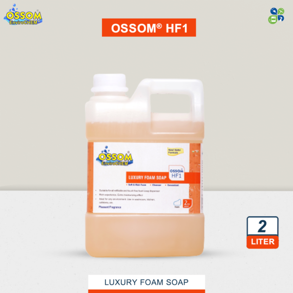 Luxury Foam Soap Ossom HF1 2Ltr Pack by Global Enterprises