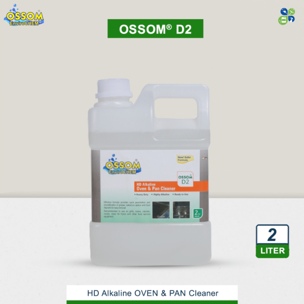 Oven and Pan Cleaner Ossom D2 HD Alkaline 2Ltrs Pack by Global Enterprises