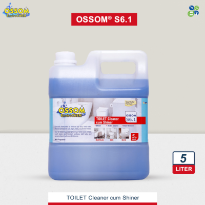 Toilet Cleaner cum Shiner OSSOM S6.1 5Ltr Pack by Global Enterprises