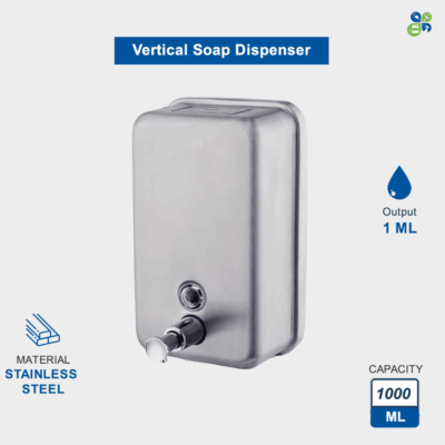Vertical Soap Dispenser 1000ml Stainless Steel by Global Enterprises