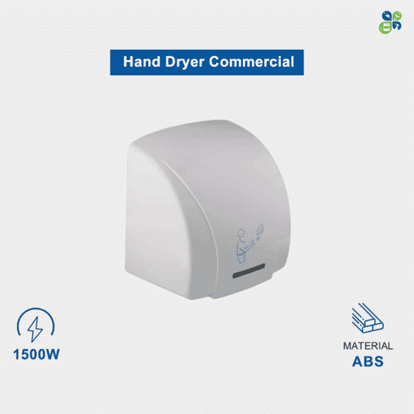 ABS Hand Dryer Commercial 1500W by Global Enterprises