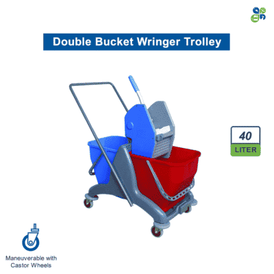 Double Bucket Wringer Trolley by Global Enterprises