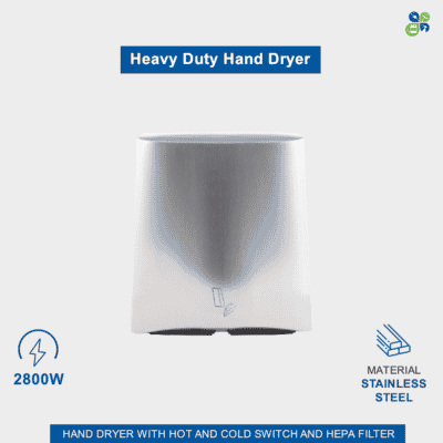 Heavy Duty Hand Dryer 2800w SS Body by Global Enterprises