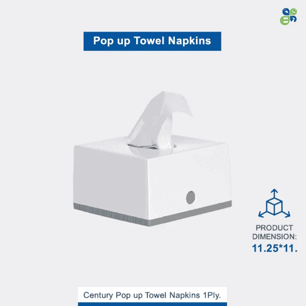 Pop up Towel Napkins, M Fold Napkin by Global Enterprises